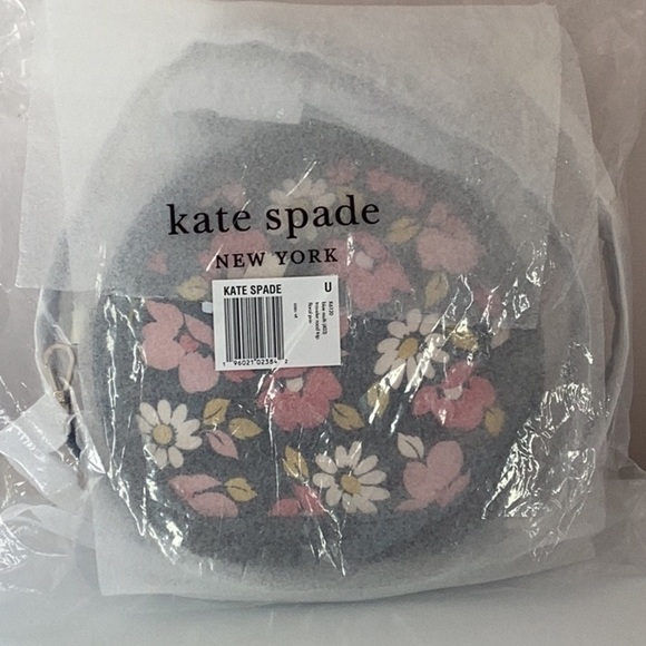 Kate Spade NWT Blue Multi Traveler Road Trip Floral Print Round Crossbody Bag - Picture 9 of 9